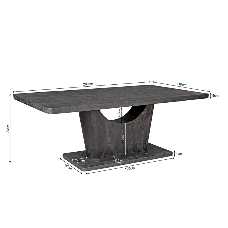 Eettafel Voco 240 cm Bruin 240x110x76 cm-Eettafels-Starfurn