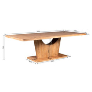 Eettafel Voco 240 cm Naturel 240x110x76 cm-Eettafels-Starfurn