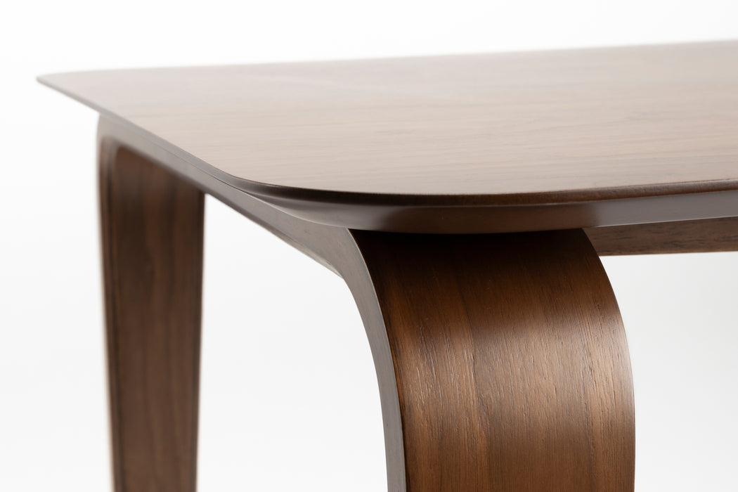 Eettafel Table Walnut veneer, Rubber wood Bruin 90x160, sfeerbeeld 3