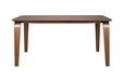 Eettafel Table Walnut veneer, Rubber wood Bruin 90x160, sfeerbeeld 6