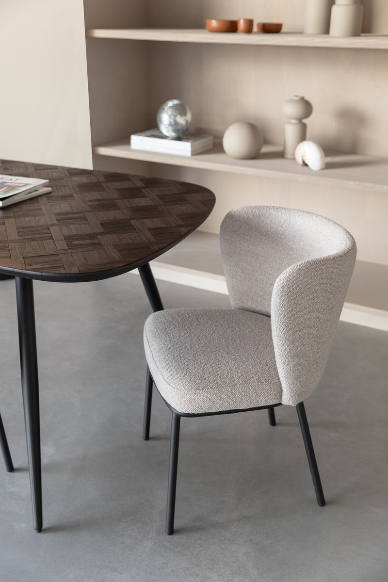 Eettafel Webster Rectangular Teak Hout Bruin 90x180 cm-Eettafels-Creating Home