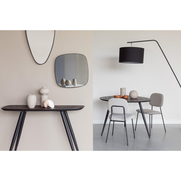 Eettafel Webster Rond Teak Hout Bruin 111x76 cm-Eettafels-Creating Home