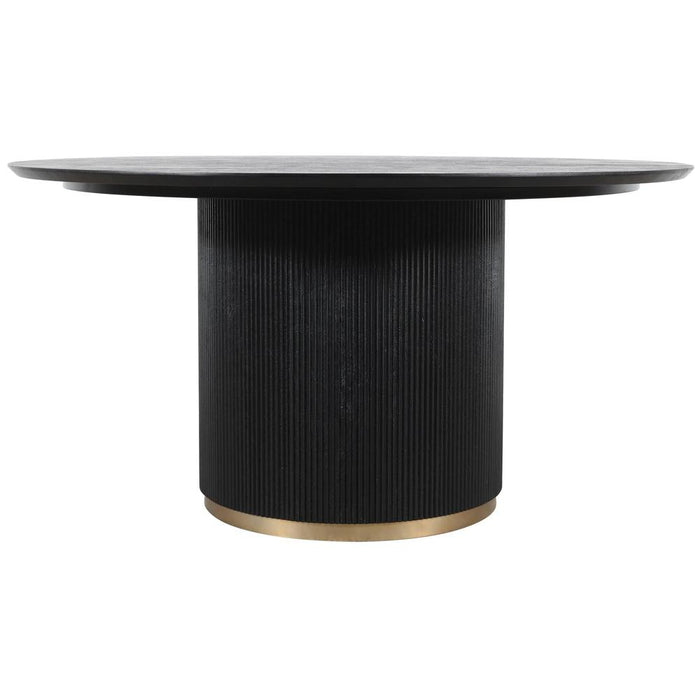 Eettafel Xelle Zwart 150 cm-Eettafels-PTMD