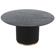 Eettafel Xelle Zwart 150 cm-Eettafels-PTMD