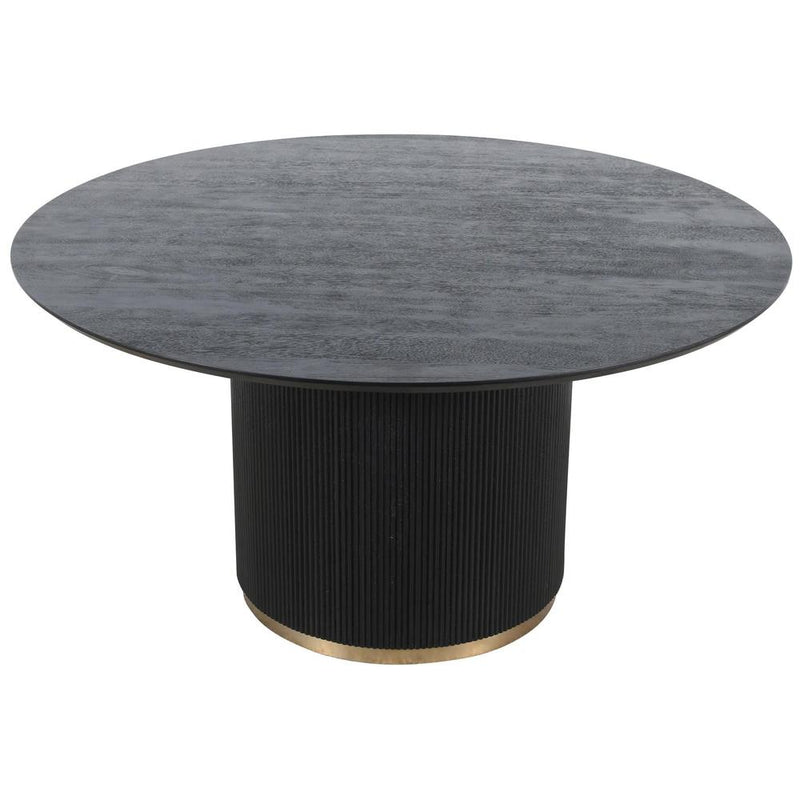Eettafel Xelle Zwart 150 cm-Eettafels-PTMD