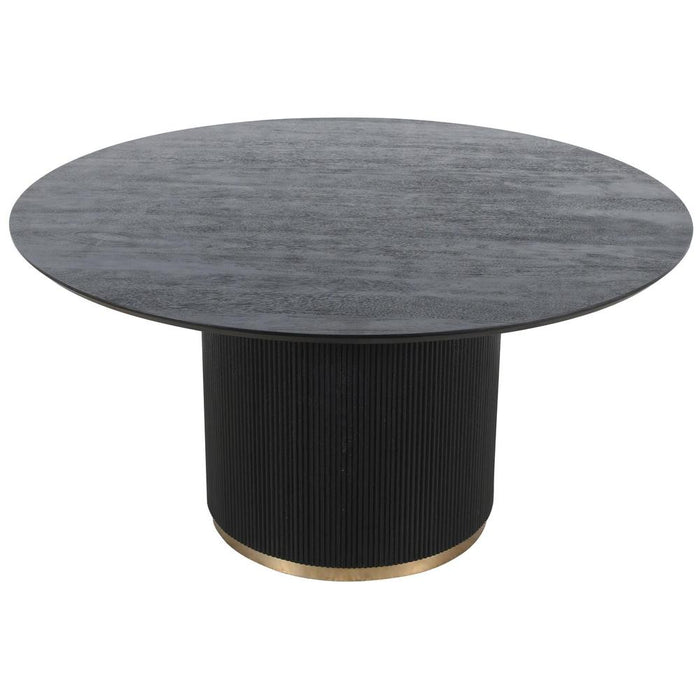 Eettafel Xelle Zwart 150 cm-Eettafels-PTMD