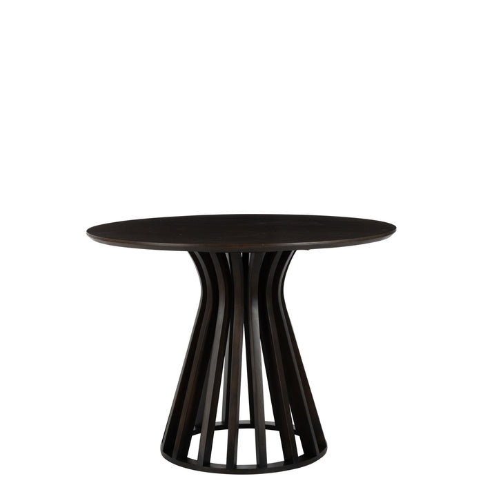 Eettafel Zwart Mdf 110 cm 110x110x76 cm-Eettafels-J-Line