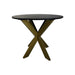 Eettafel rond marmer - ø90x76 - Zwart/goud - Marmer/metaal-Eettafels-HSM Collection