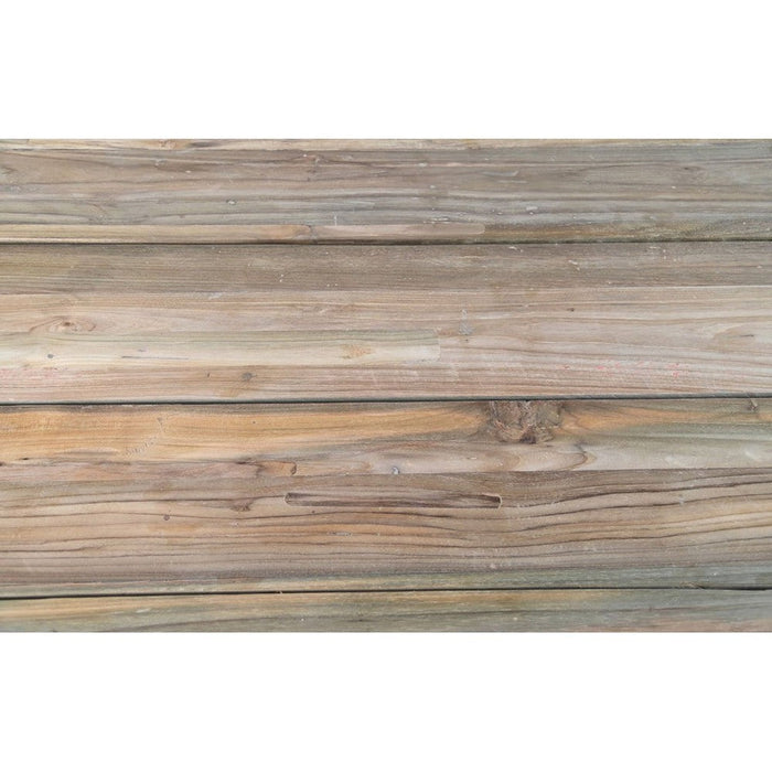 Eettafel tuin ovaal met kruispoot - 220x110x76 - Naturel - Oud teakhout-Eettafels-HSM Collection