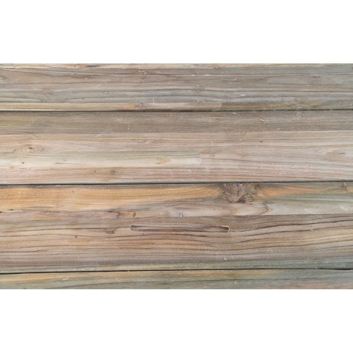 Eettafel tuin ovaal met kruispoot - 240x110x76 - Naturel - Oud teakhout-Eettafels-HSM Collection