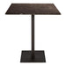 Eettafels Eettafel Plaza Bistrotable Vierkant Bruin Marmer Taupe-Eettafels-PTMD