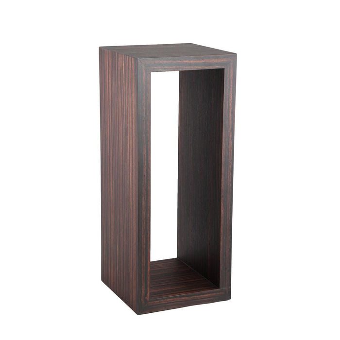 Eettafels Eettafel Tiess Bruin Houten Fineer Pedestal Rechthoekig-Eettafels-PTMD