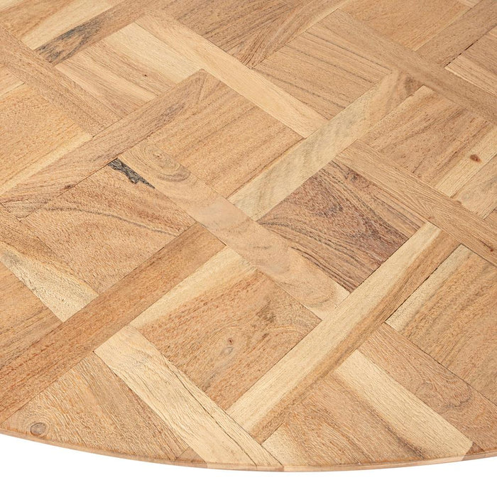 Eettafels Fieron Naturel Houten Eettafel Organic Rond-Eettafels-PTMD