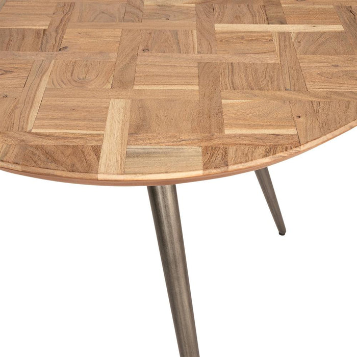 Eettafels Fieron Naturel Houten Eettafel Organic Rond-Eettafels-PTMD