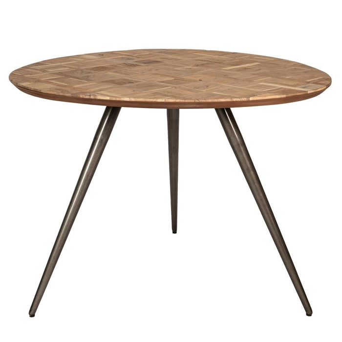 Eettafels Fieron Naturel Houten Eettafel Organic Rond-Eettafels-PTMD