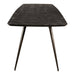 Eettafels Fieron Zwart Acaia Houten Eettafel Ovaal 200cm-Eettafels-PTMD