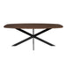 Eiken eettafel Ferris - Deens Ovaal 180 cm - Bruin-Eettafels-Starfurn
