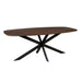 Eiken eettafel Ferris - Deens Ovaal 180 cm - Bruin-Eettafels-Starfurn