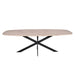 Eiken eettafel Ferris - Deens Ovaal 200 cm - Naturel-Eettafels-Starfurn