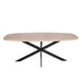 Eiken eettafel Ferris - Deens Ovaal 200 cm - Naturel-Eettafels-Starfurn
