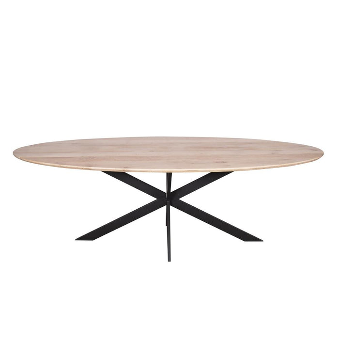 Eiken eettafel Ferris - Ovaal 210 cm - Naturel-Eettafels-Starfurn
