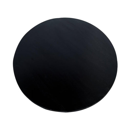 Eiken eettafel Ferris - Rond 110 cm - Zwart-Eettafels-Starfurn