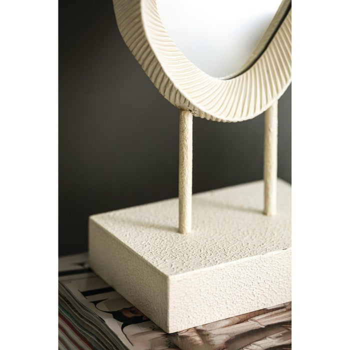 Eilish Wit Poly Organic Spiegel On MDF High-Spiegels-PTMD