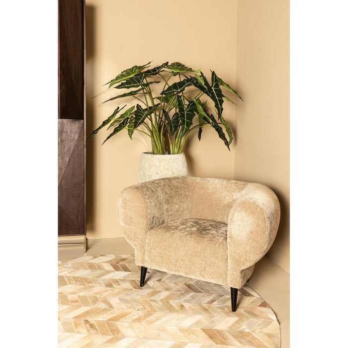 Elefan Anthracite Fauteuil Rond Armrest-Fauteuils-PTMD