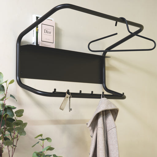 FLUX Wandkapstok - Zwart Spinder Design-Kapstokken-Spinder