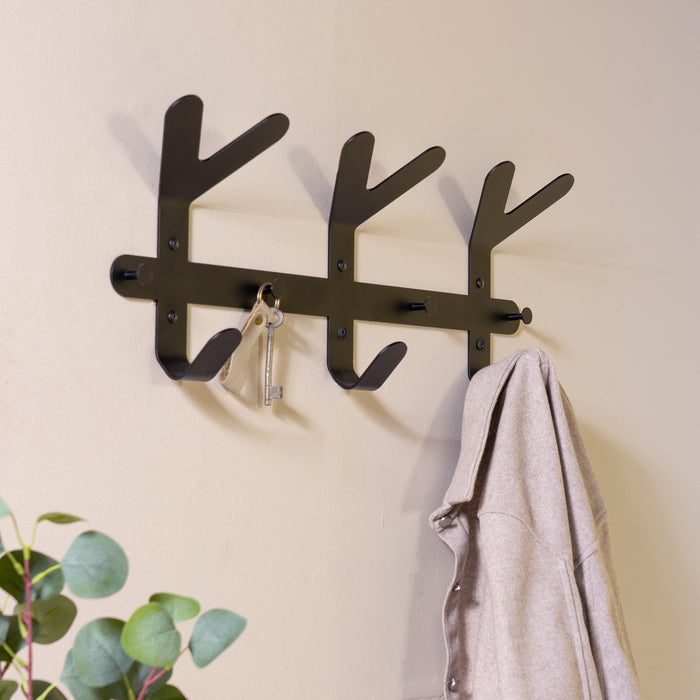 FRONDO Wandkapstok - Zwart Spinder Design-Kapstokken-Spinder