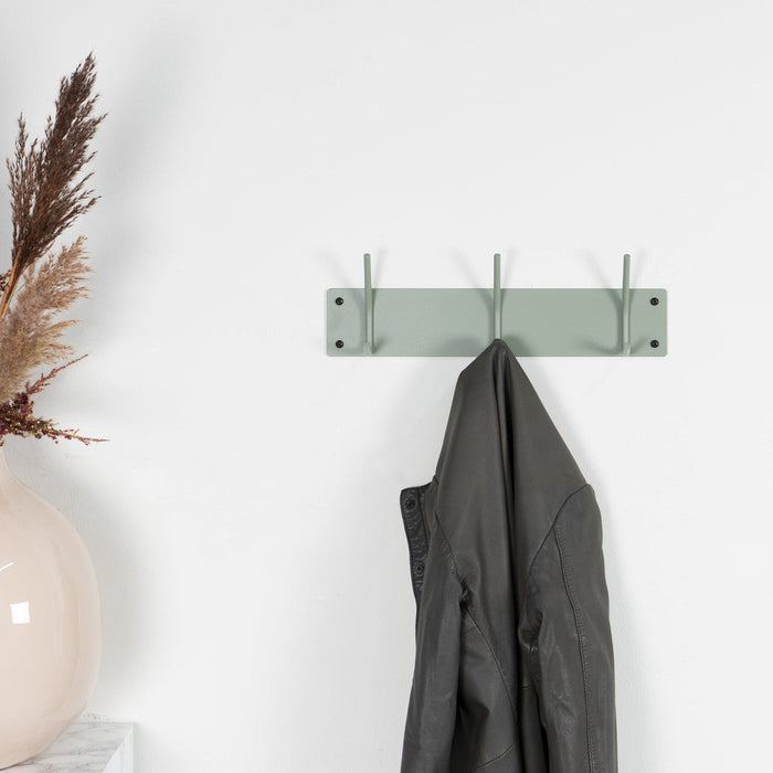 FUSION 3 Wandkapstok - Dusty Green Spinder Design-Kapstokken-Spinder