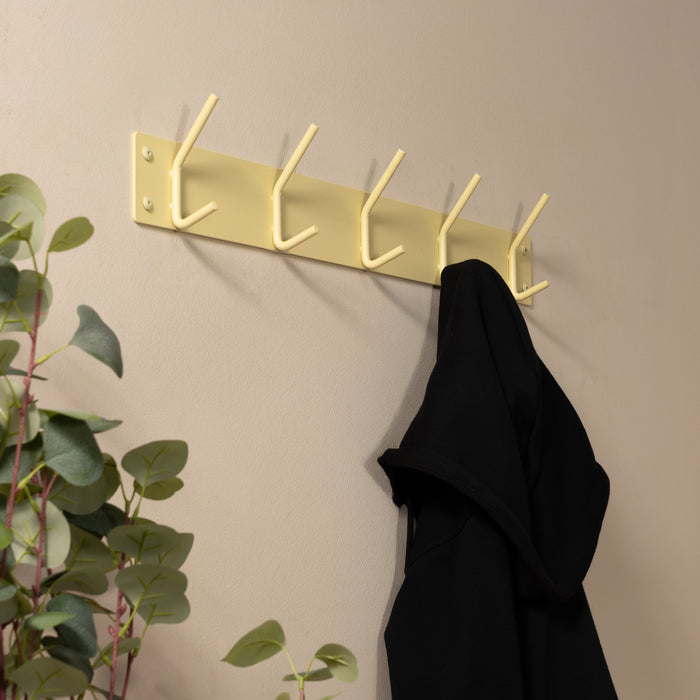 FUSION 5 Wandkapstok - Butter Yellow Spinder Design-Kapstokken-Spinder