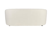 Fauteuil 2-Zitsbanken Sofa Len Polyester, Pine hout Wit 87x181 cm-Fauteuils-Creating Home