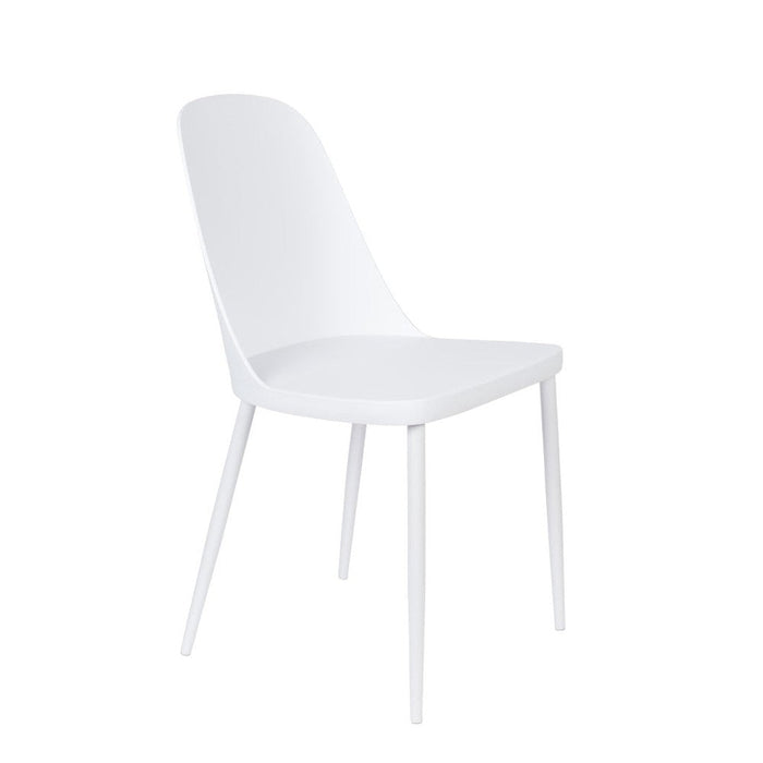 Fauteuil 2de kans Stoel Pip All White kunstof 46x53.5x85 cm-Fauteuils-Creating Home