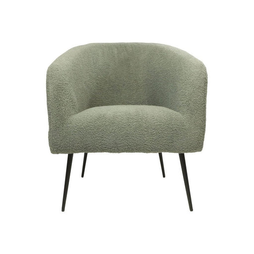 Fauteuil - 77x68x83 - Grijs/zwart - Bouclé-Fauteuils-HSM Collection