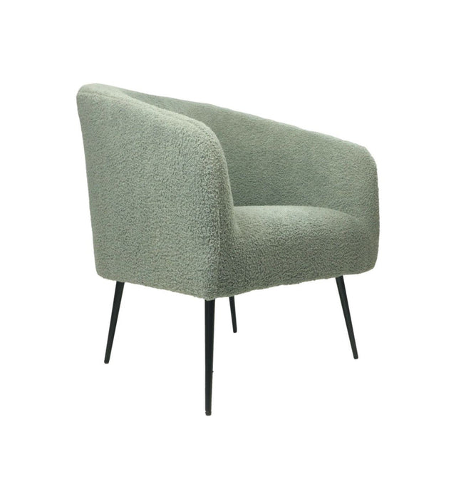 Fauteuil - 77x68x83 - Grijs/zwart - Bouclé-Fauteuils-HSM Collection