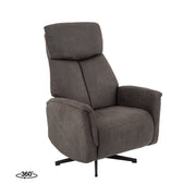 Fauteuil Aarhus Antraciet Kunstleder 2-Motorig 73x86x114 cm-Fauteuils-LABEL51