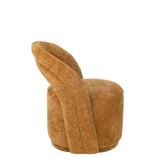 Fauteuil Accent Stoel Textile Oker 66x64x80 cm-Fauteuils-J-Line