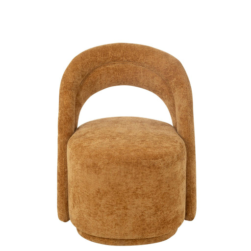 Fauteuil Accent Stoel Textile Oker 66x64x80 cm-Fauteuils-J-Line