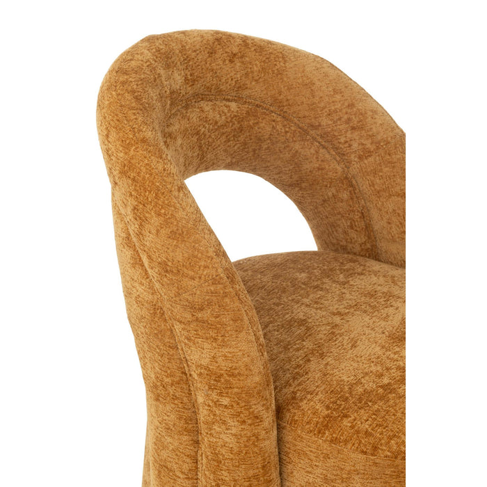 Fauteuil Accent Stoel Textile Oker-Fauteuils-J-Line