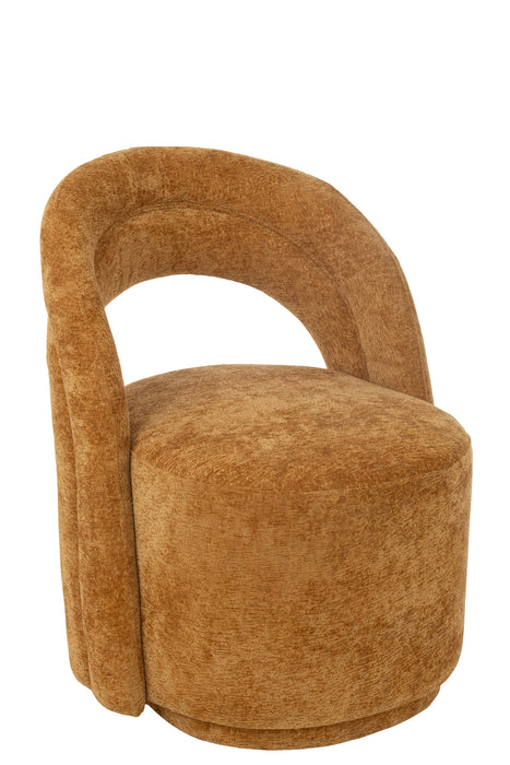 Fauteuil Accent Stoel Textile Oker-Fauteuils-J-Line