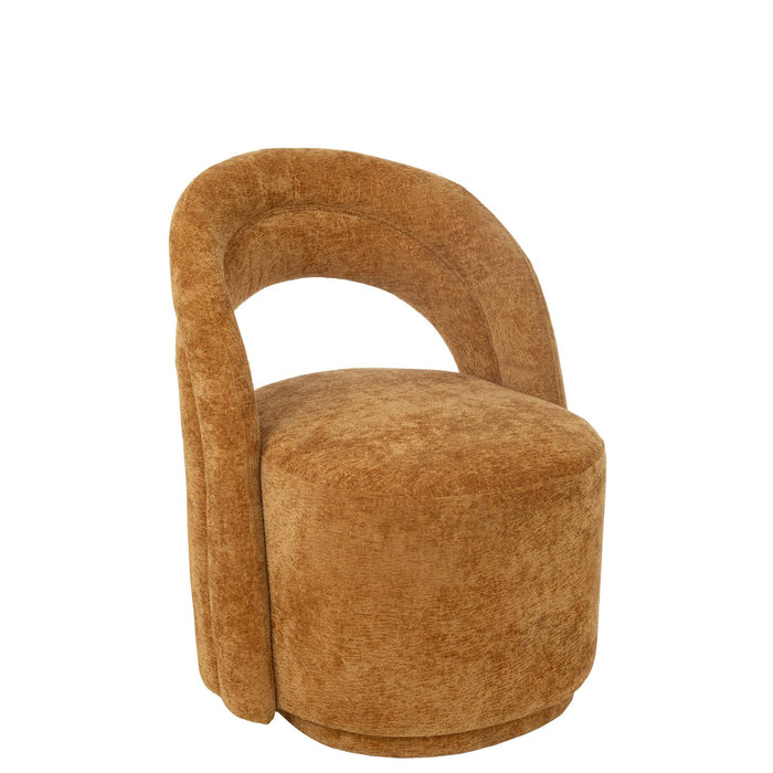 Fauteuil Accent Stoel Textile Oker-Fauteuils-J-Line