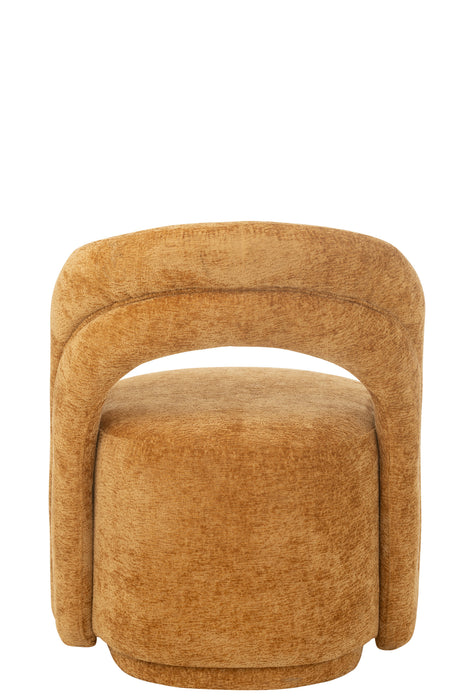 Fauteuil Accent Stoel Textile Oker-Fauteuils-J-Line