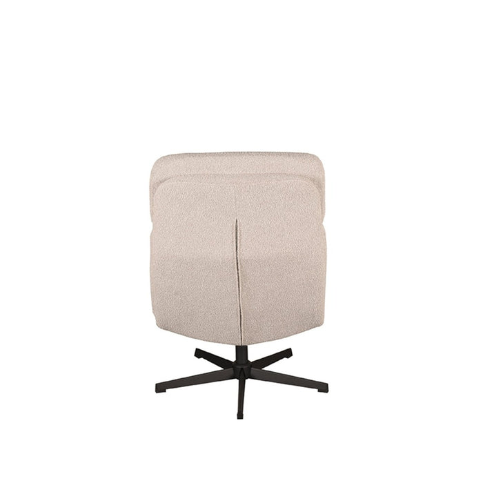 Fauteuil Alvar - Naturel - Boucle - Incl. Hocker-Fauteuils-LABEL51