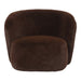 Fauteuil Aphrodite Polyester Bruin Donkerbruin-Fauteuils-PTMD