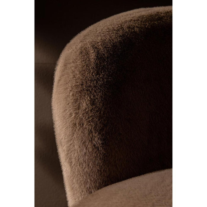 Fauteuil Aphrodite Polyester Bruin Fauteuils-PTMD