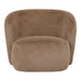 Fauteuil Aphrodite Polyester Bruin Fauteuils-PTMD