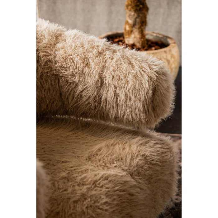 Fauteuil Base Polyester Crème 721466-Fauteuils-PTMD