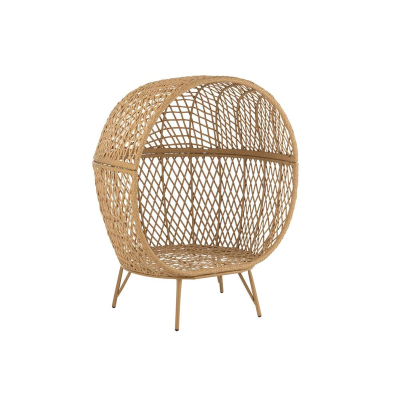 Fauteuil Beige Cloth 106 cm 106x106x146 cm-Kussens-J-Line