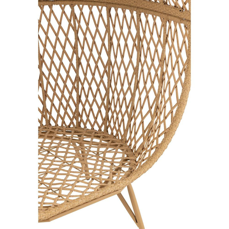 Fauteuil Beige Cloth 106 cm 106x106x146 cm-Kussens-J-Line
